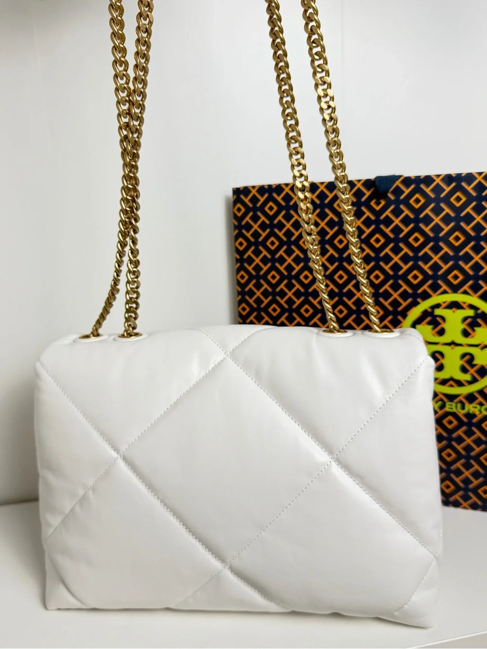 NWT Tory Burch Kira Diamond Quilt Convertible Shoulder Bag